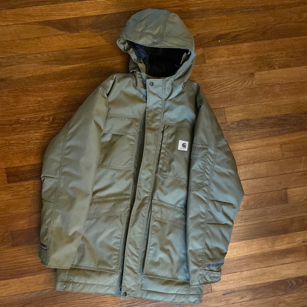 Carhartt Yukon Extremes Winter Parka in Olive | Size S